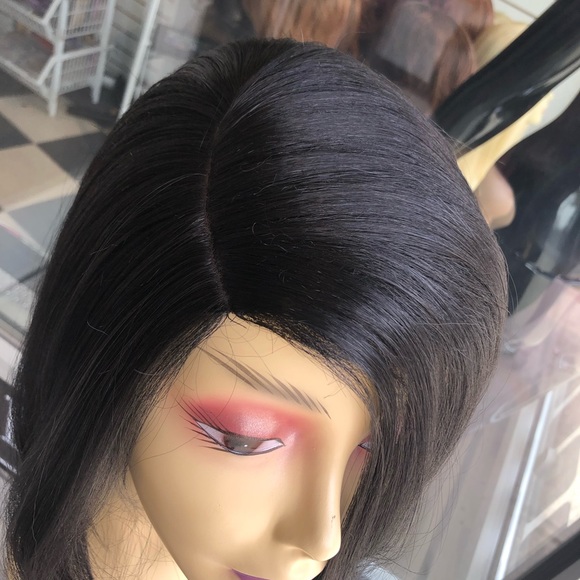 Cheap Black short bob sidePart wig 2020 hairstyle main image 7